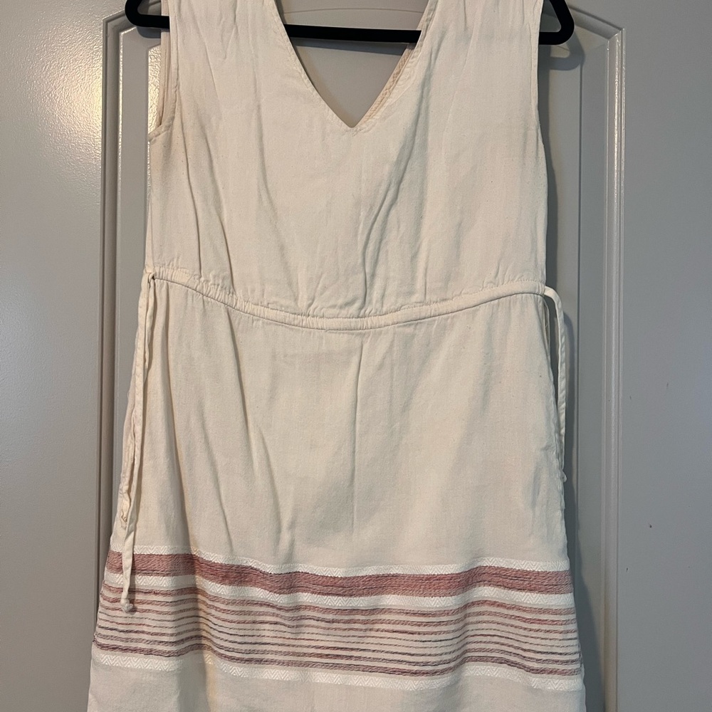 Universal Thread Cream and Striped Mini Dress